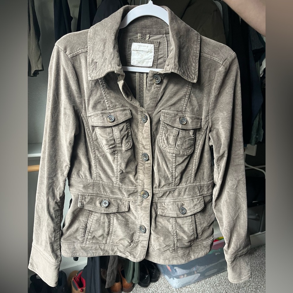 Sonoma Women's Utility Jacket - Corduroy Jacket - Vintage Corduroy Jacket
